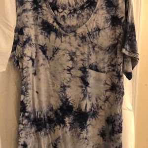 American Eagle Outfitters Tops - American Eagle Blue Tie Dye Shirt American Eagle Outfitters Tops - American Eagle Blue Tie Dye Shirt